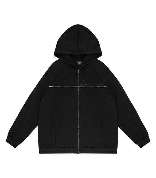 Image_Jaqueta Masculina Plus Size Com Capuz Diametro Preto