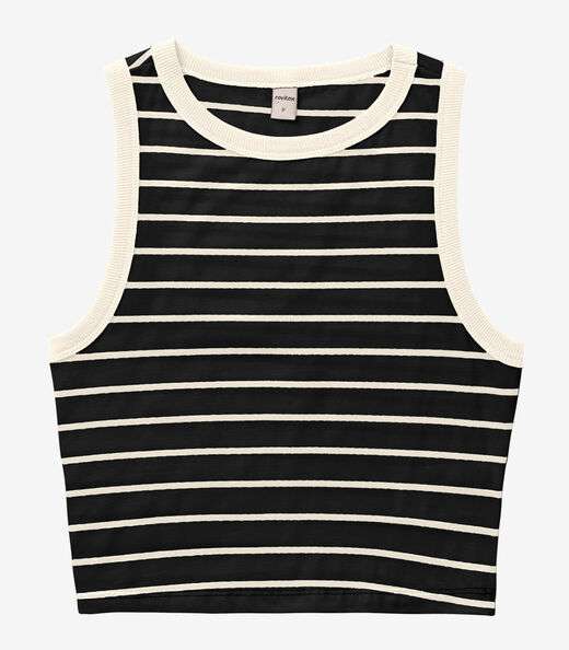 Regata Feminina em Cotton Leve Rovitex Preto