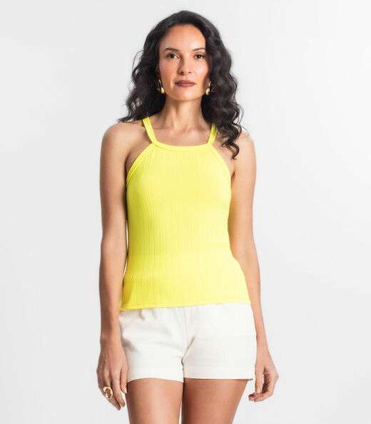Regata Feminina Infinita Cor Amarelo
