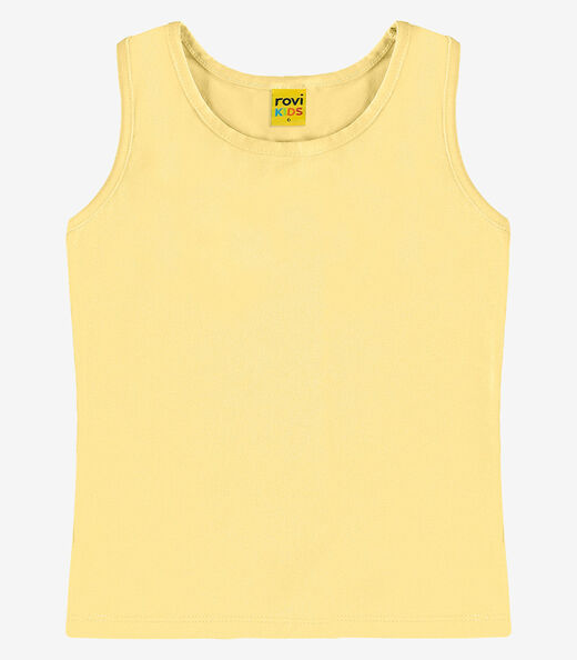 Image_Regata Básica Infantil Feminina Rovi Kids Amarelo