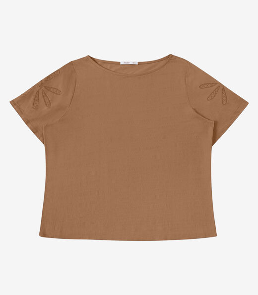 Image_Blusa Feminina Com Bordado Secret Glam Marrom