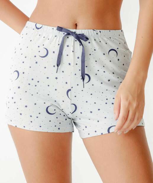 Short Pijama Feminino Avulso Estampado Marisa
