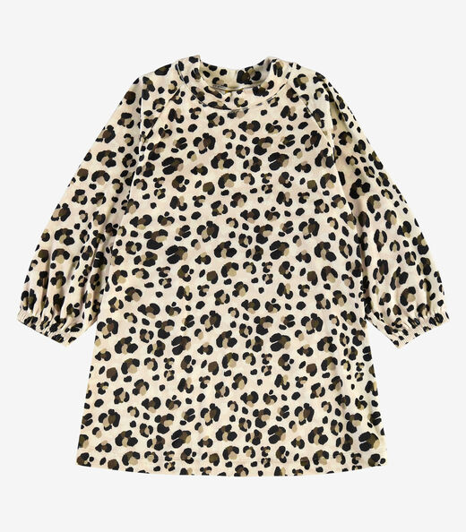 Vestido em Fleece Comfort Rovi Kids Bege