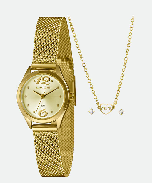 Image_Kit Relógio Feminino Lince LRGH005L25 KAFTC2KX Dourado