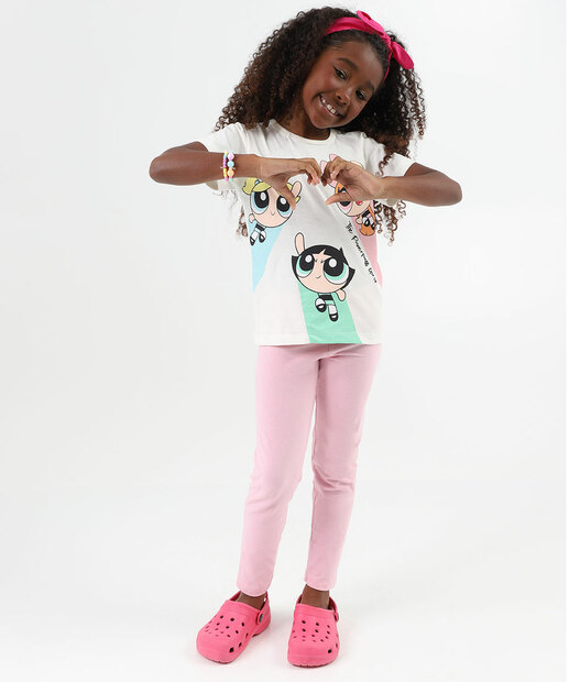 Image_Calça Infantil Legging Lisa Marisa Tam 4 a 10 Rosa