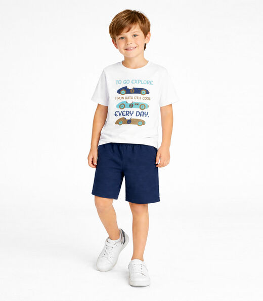 Conjunto Masculino Camiseta E Bermuda Select Azul