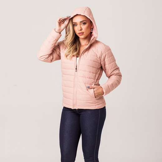 Jaqueta Puffer Feminina com Capuz Zune