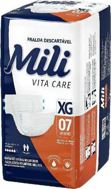 Fralda Geriatrica Mili Vita Care (Xg) 7 Unidades