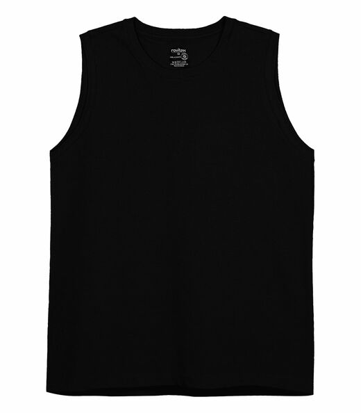 Regata Masculina Básica Rovitex Preto