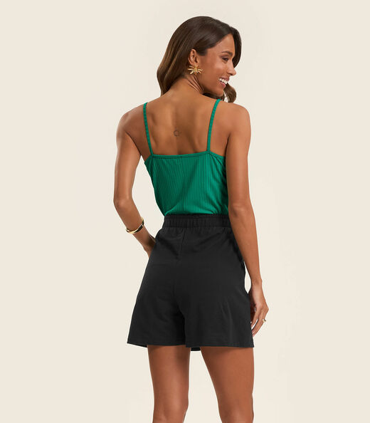 Shorts Moletinho Basic Rovitex Preto