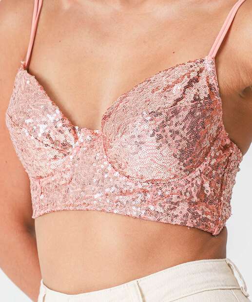 Sutiã Bratop Com Bojo Paetê Marisa