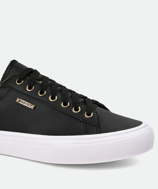 Tênis Masculino Casual Recorte Preto