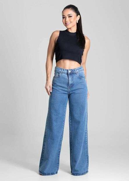 Calça Jeans Sawary Wide Leg - 282069