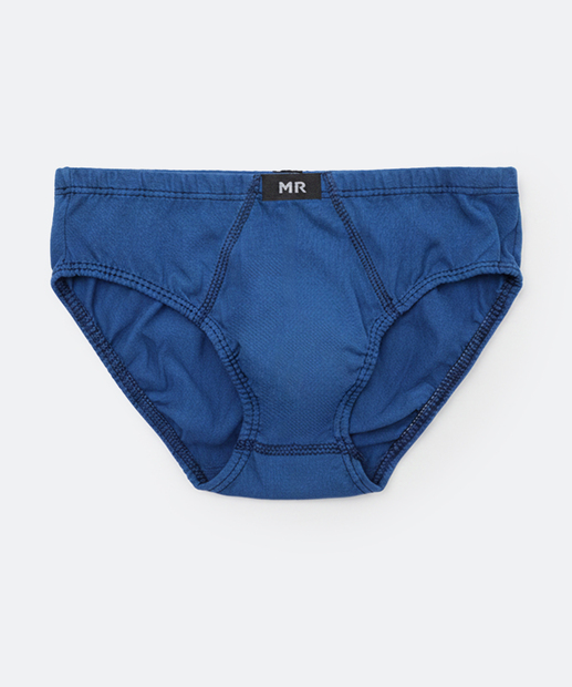 Kit 3 Cuecas Infantil Slip Lisa Marisa Tam 2 a 12 Azul