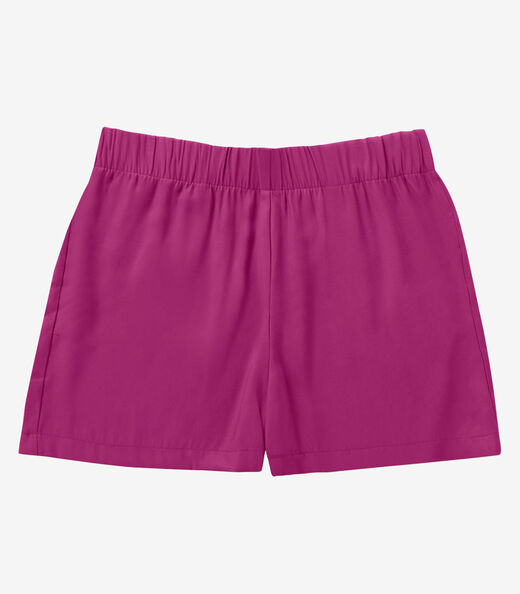 Shorts Tecido Favo Plus Size Secret Glam Roxo