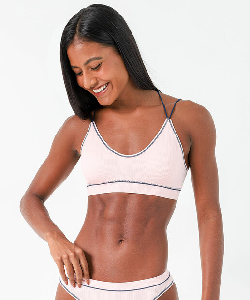 Image_Sutiã Top Canelado Alças Finas Marisa Rosa