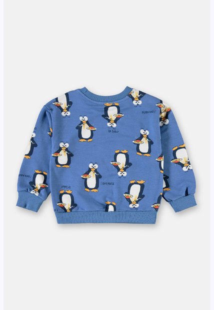 Conjunto Infantil Em Moletom Pinguim Up Baby