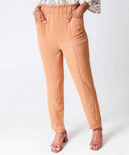 Calça Feminina Clochard Bolso Marisa Marrom