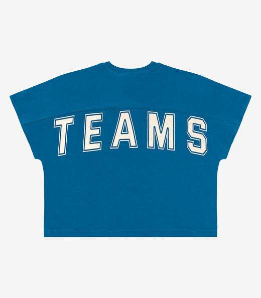 Camiseta Meia Malha Feminina Minty Azul