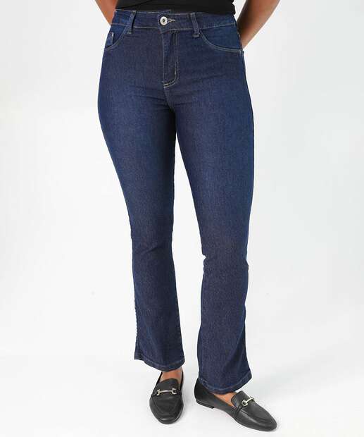Calça Jeans Reta Feminina Biotipo Azul