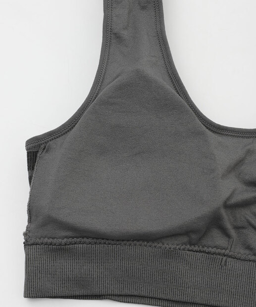 Kit 2 Sutiãs Top Sem Costura Com Bojo Removível Marisa Cinza