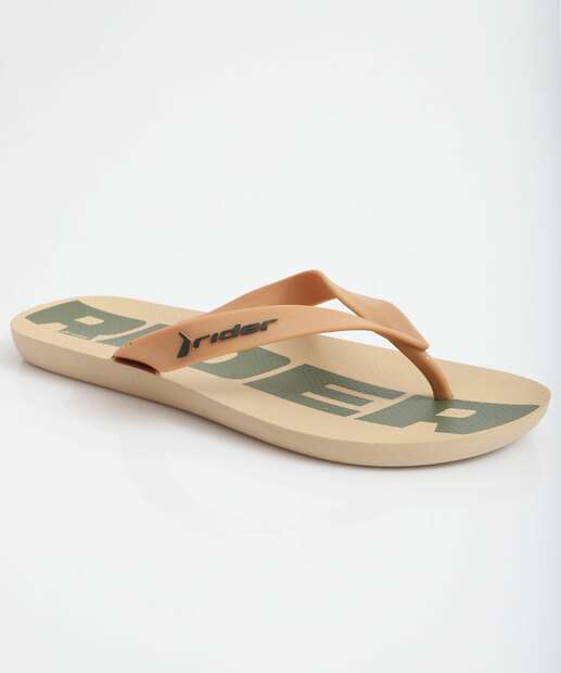 Chinelo Masculino Feel Urban Rider Bege