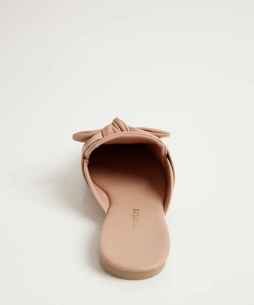 Mule Feminino Bico Quadrado Laço