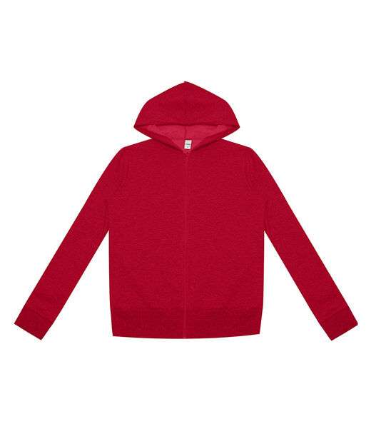 Jaqueta Feminina Básica com Capuz Rovitex Vermelho