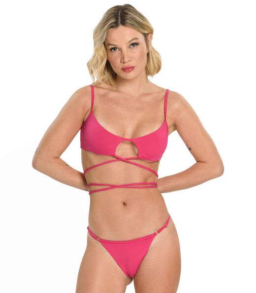 Conjunto Biquíni Amarração Loule Rosa