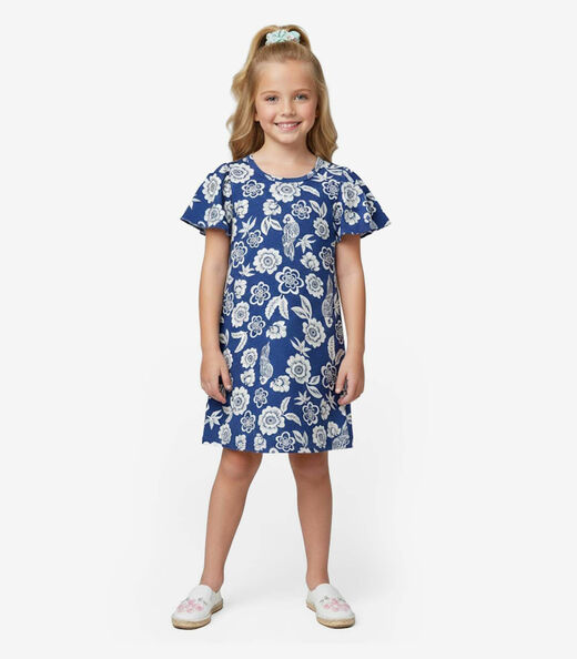 Image_Vestido Infantil Feminino Estampado Select Azul