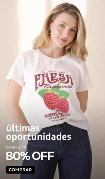 Últimas Oportunidades por até 80%OFF Últimas Oportunidades por até 80%OFF