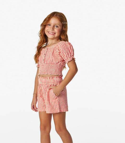 Image_Conjunto Menina Blusa com Shorts Trick Nick Laranja