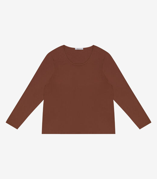 Image_Blusa Manga Longa Viscotorcion Secret Glam Marrom