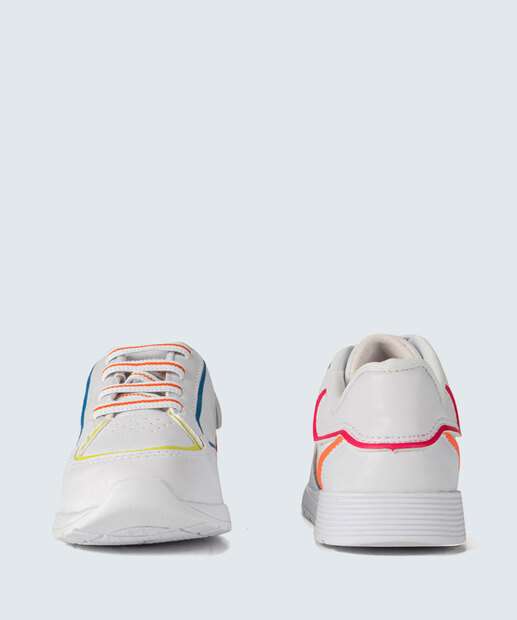 Tênis Infantil Casual Recorte Pink Cats 