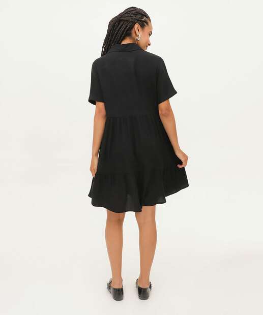 Vestido Feminino Chemise Manga Curta Marisa