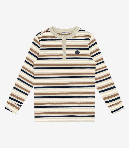 Image_Camiseta Infantil Manga Longa Trick Nick Bege