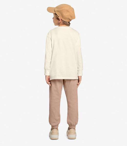 Conjunto Camiseta Com Calça Trick Nick Bege