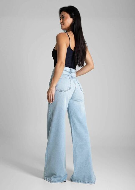 Calça Jeans Sawary Super Wide Leg - 281940