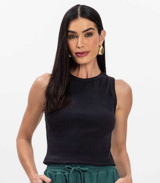 Regata Feminina em Ribana Rovitex Preto