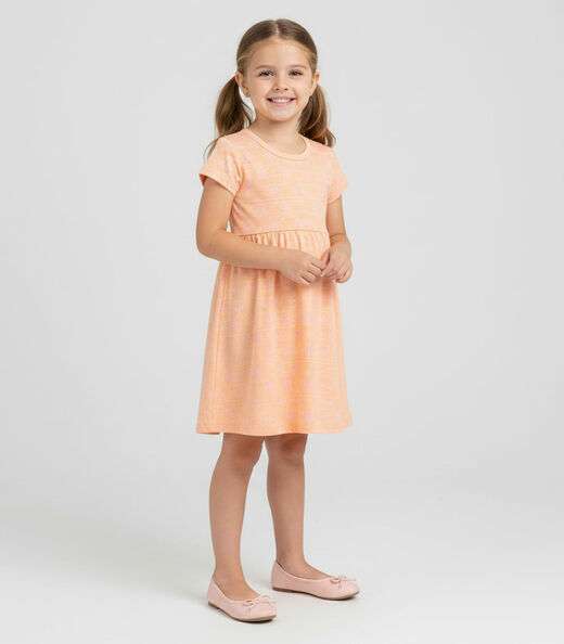 Image_Vestido Infantil Manga Curta Estampado Biju Kids Rosa