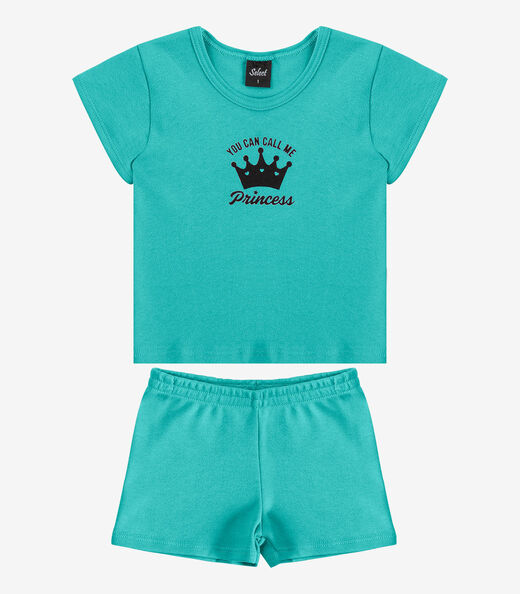 Image_Conjunto Infantil Blusa com Shorts Select Verde
