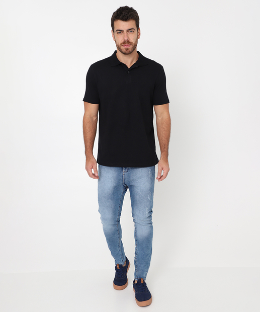 Image_Calça Masculina Jeans Skinny Bolsos Azul Escuro