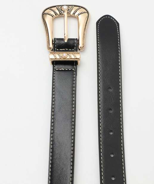 Cinto Feminino Fivela Marisa Preto