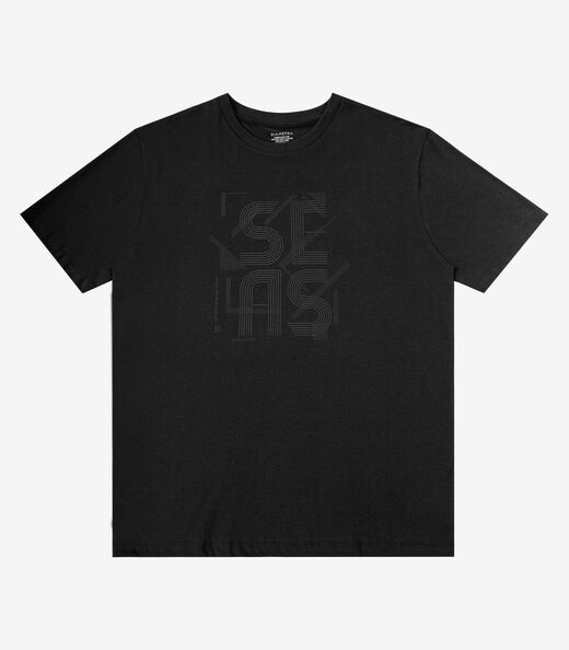 Image_Camiseta Masculina Meia Malha Com Estampa Diametro Preto