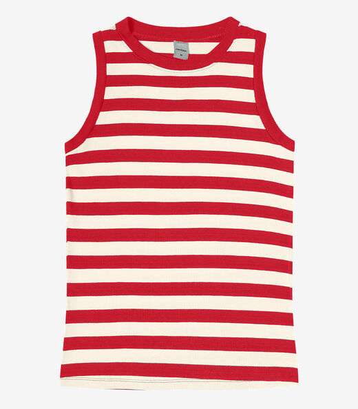 Regata Feminina em Ribana de Viscose Rovitex Vermelho