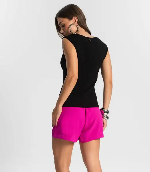 Shorts Feminino Com Bolso Endless Rosa