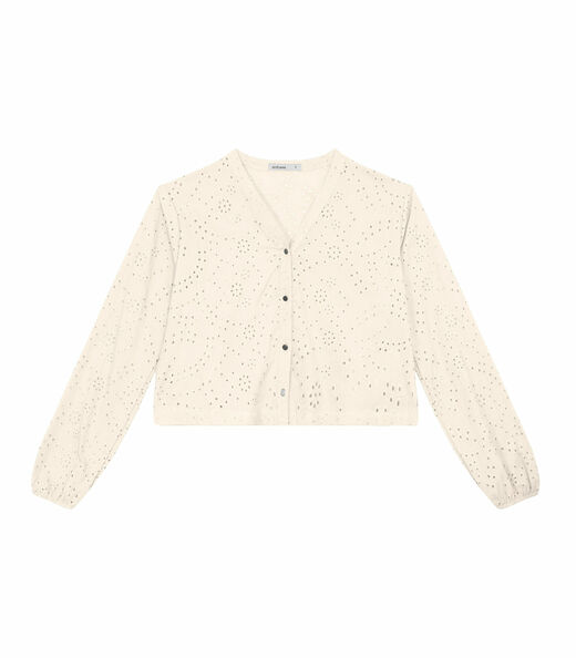 Camisa Feminina Manga Longa Em Laise Endless Bege