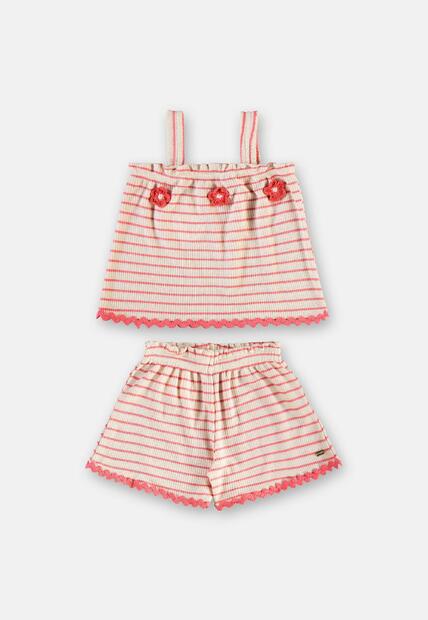 Conjunto Menina Bata e Short Up Baby
