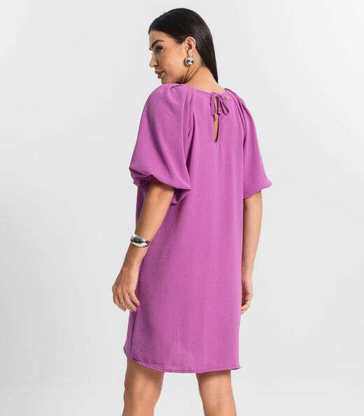 Vestido Feminino Liso Rovitex Roxo