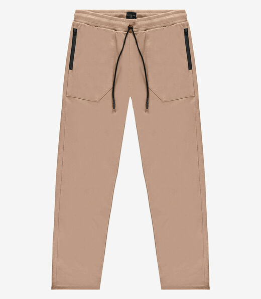 Calça Masculina Moletom Felpado Diametro Marrom